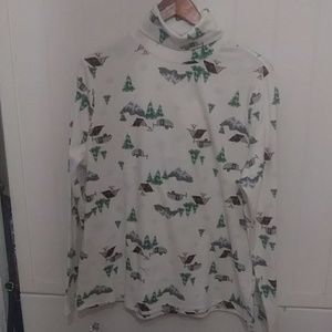 Turtle neck long sleeve top